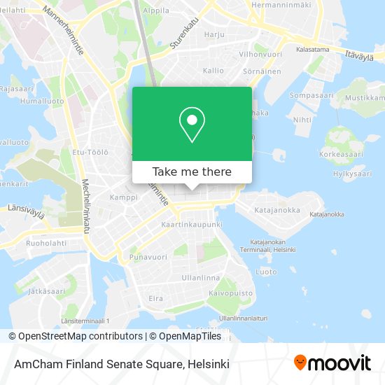 AmCham Finland Senate Square map
