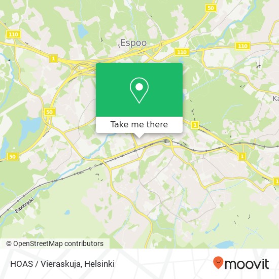 HOAS / Vieraskuja map