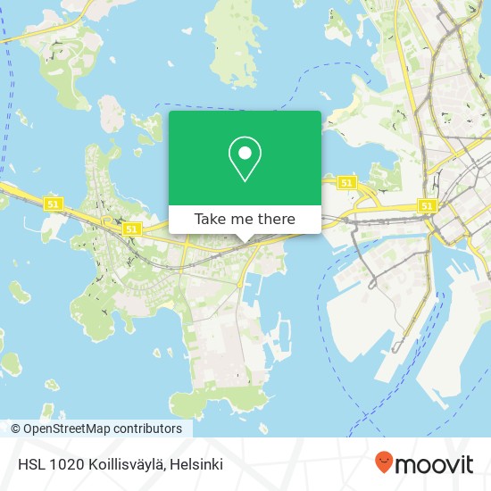 HSL 1020 Koillisväylä map