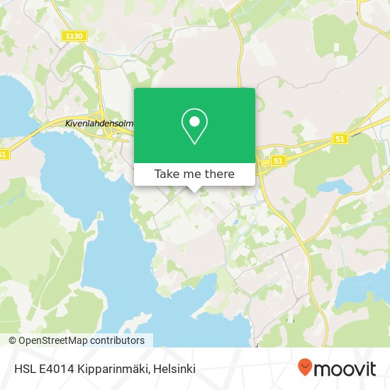 HSL E4014 Kipparinmäki map