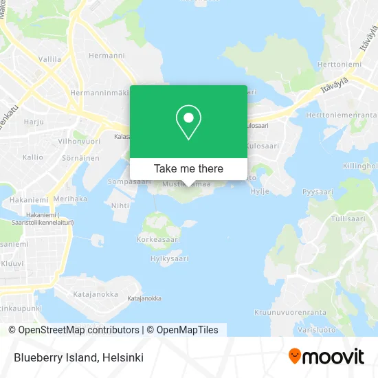 Blueberry Island map