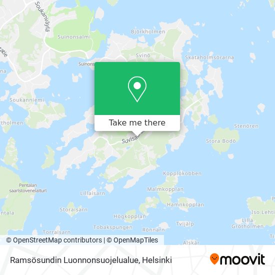 Ramsösundin Luonnonsuojelualue map