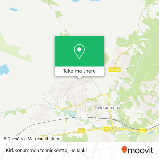 Kirkkonummen tenniskenttä map