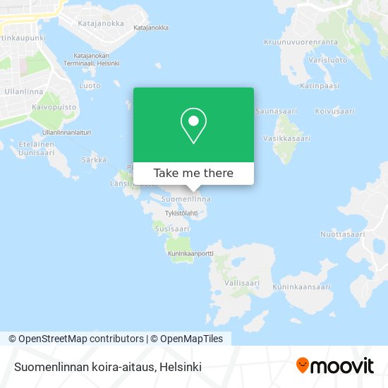 Suomenlinnan koira-aitaus map