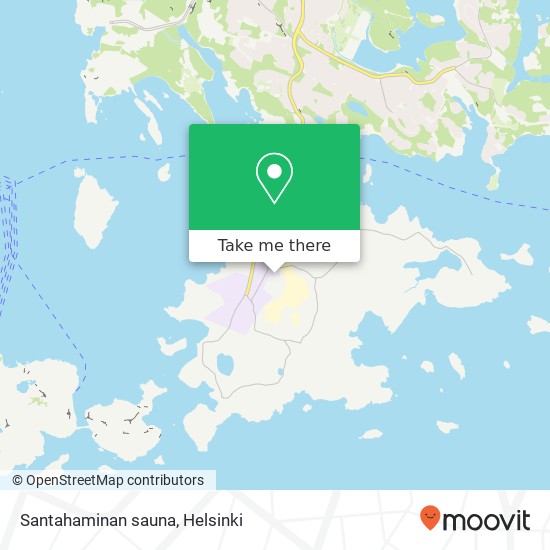 Santahaminan sauna map