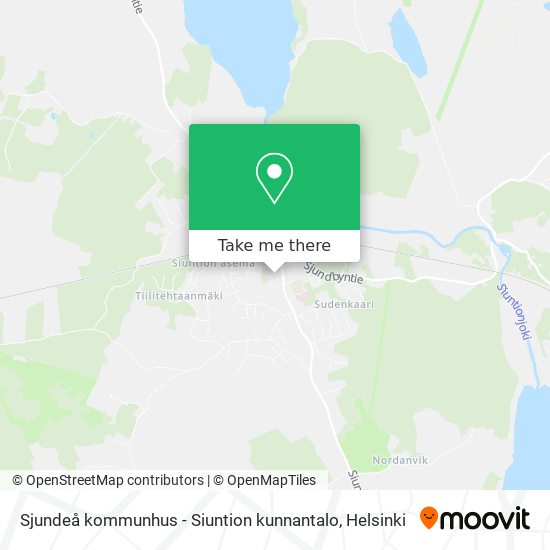 Sjundeå kommunhus - Siuntion kunnantalo map