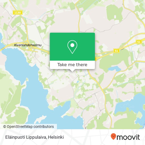 Eläinpuoti Lippulaiva map