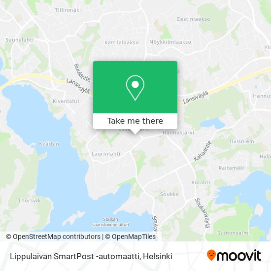 Lippulaivan SmartPost -automaatti map