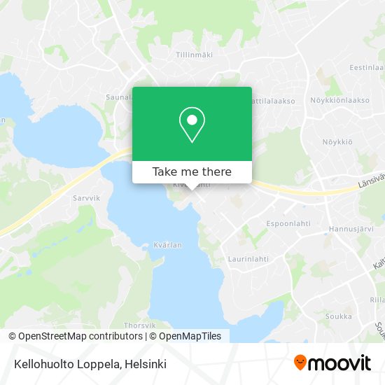 Kellohuolto Loppela map