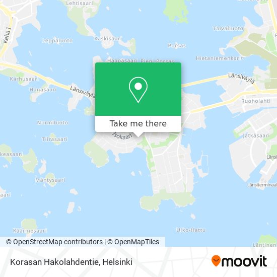 Korasan Hakolahdentie map