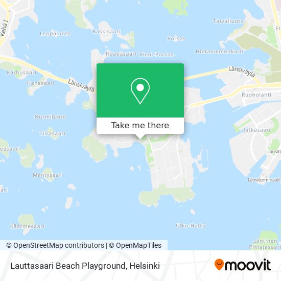 Lauttasaari Beach Playground map