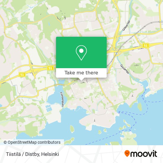 Tiistilä / Distby map