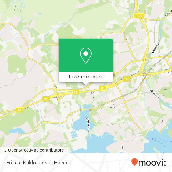 Friisilä Kukkakioski map