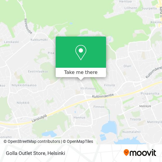 Golla Outlet Store map