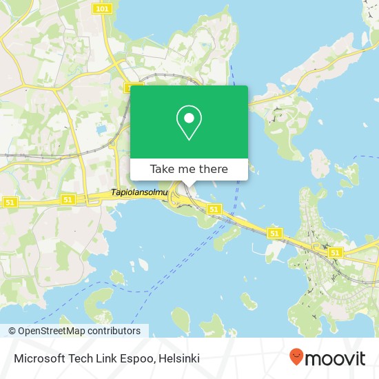 Microsoft Tech Link Espoo map