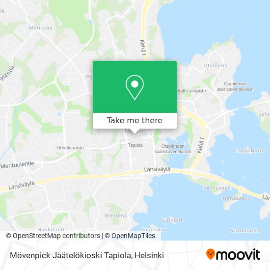 Mövenpick Jäätelökioski Tapiola map