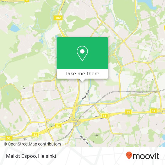 Malkit Espoo map