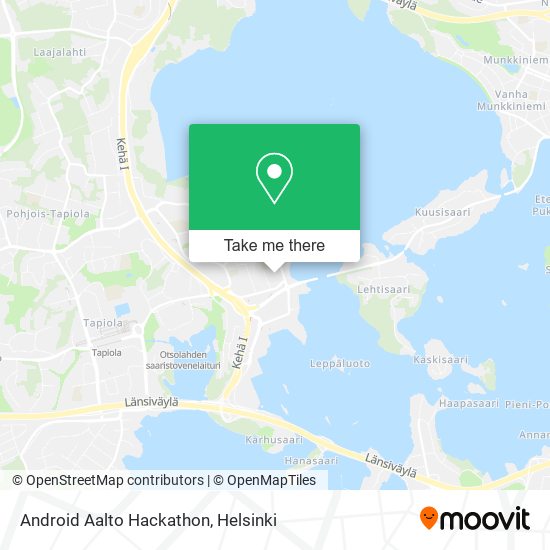 Android Aalto Hackathon map