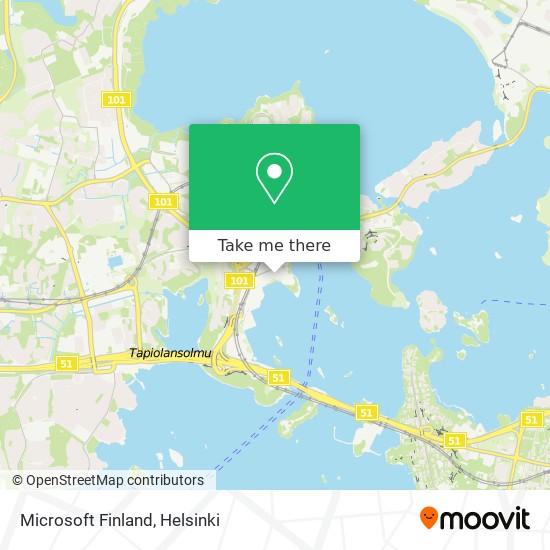 Microsoft Finland map