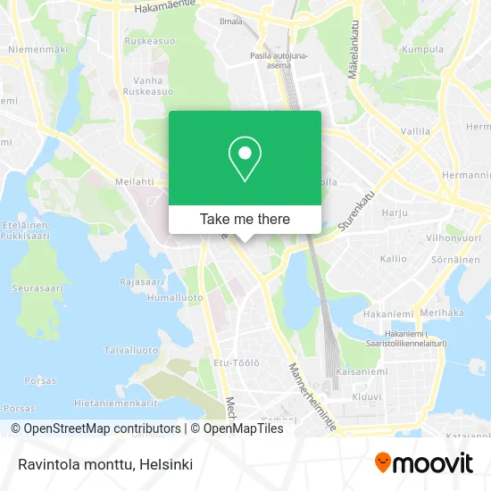 Restaurant Monttu map