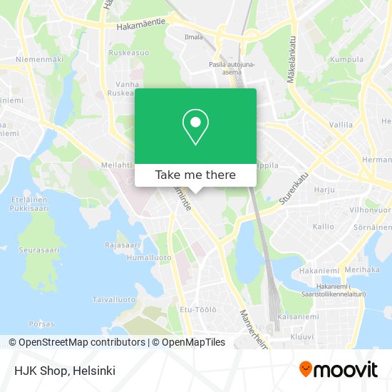 HJK Shop map