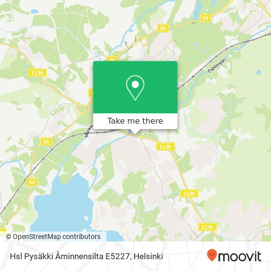 Hsl Pysäkki Åminnensilta E5227 map