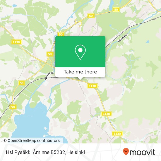 Hsl Pysäkki Åminne E5232 map