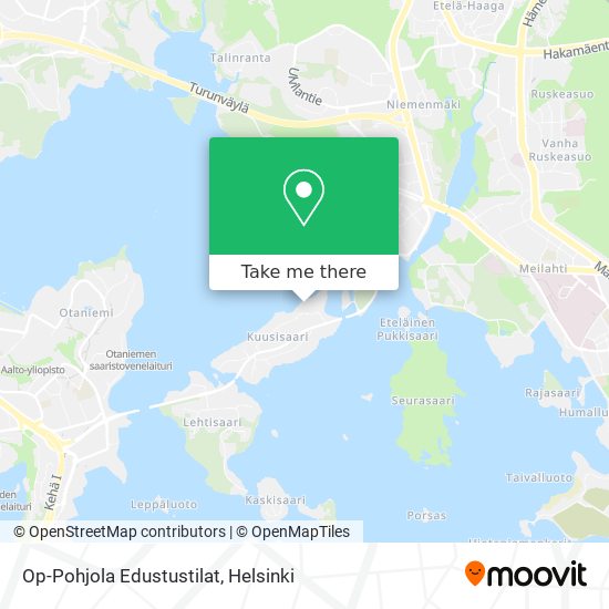 How to get to Op-Pohjola Edustustilat in Helsinki by Bus, Train or Metro?