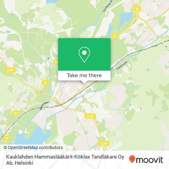 Kauklahden Hammaslääkärit-Köklax Tandläkare Oy Ab map