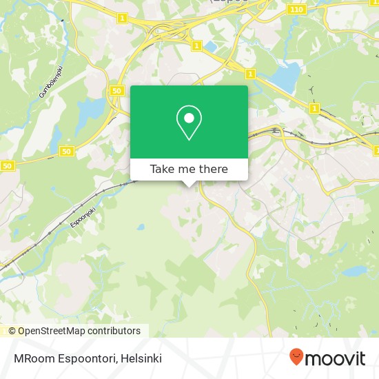 MRoom Espoontori map