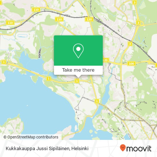 Kukkakauppa Jussi Sipiläinen map