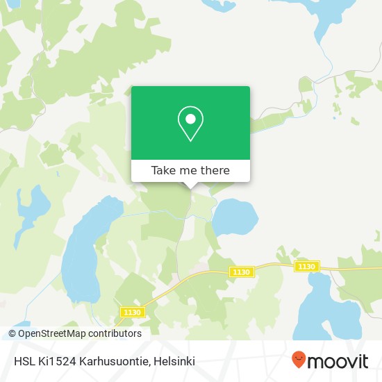 HSL Ki1524 Karhusuontie map