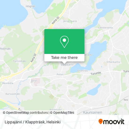 Lippajärvi / Klappträsk map