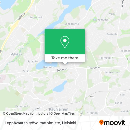 Leppävaaran työvoimatoimisto map