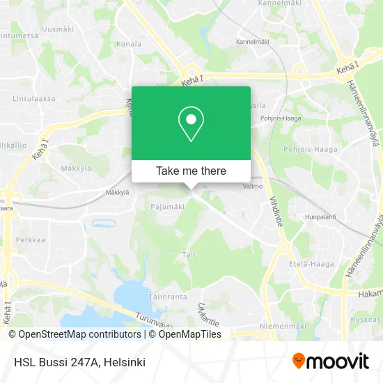 HSL Bussi 247A map