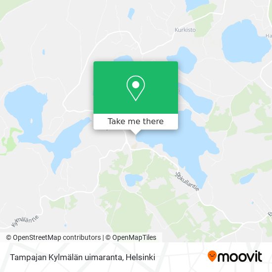 Tampajan Kylmälän uimaranta map