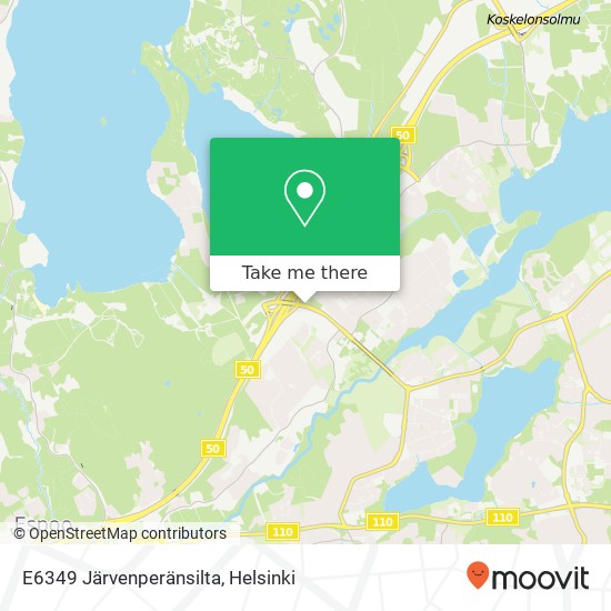 E6349 Järvenperänsilta map