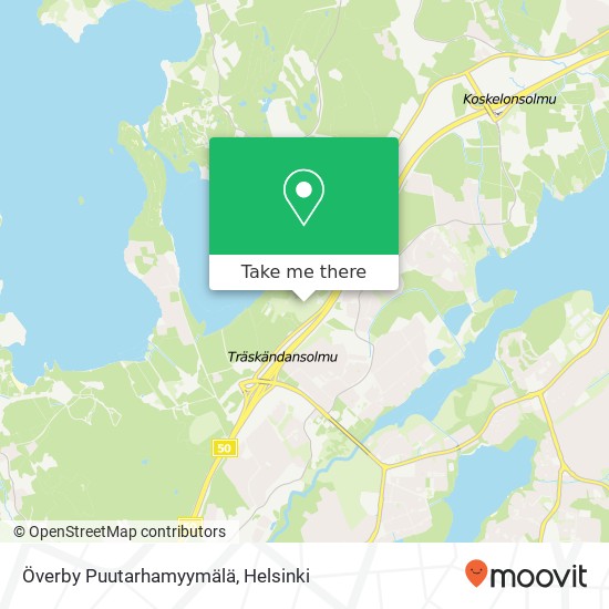 Överby Puutarhamyymälä map