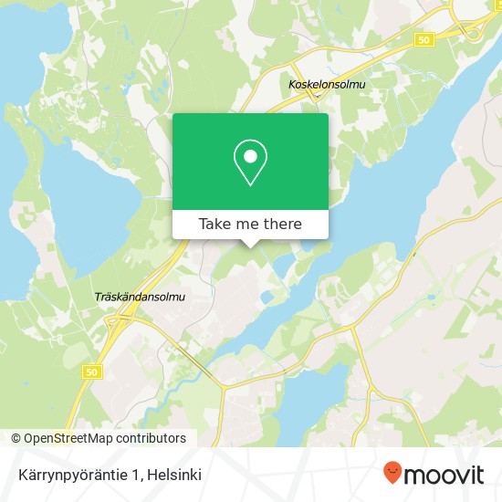 Kärrynpyöräntie 1 map