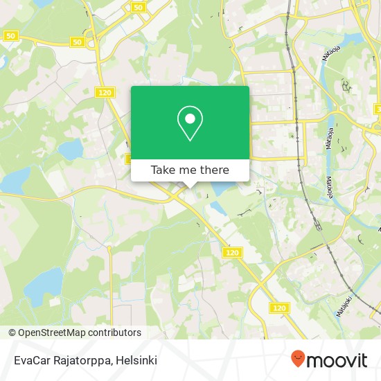 EvaCar Rajatorppa map