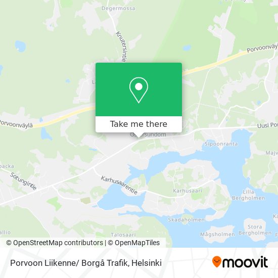 Porvoon Liikenne/ Borgå Trafik map