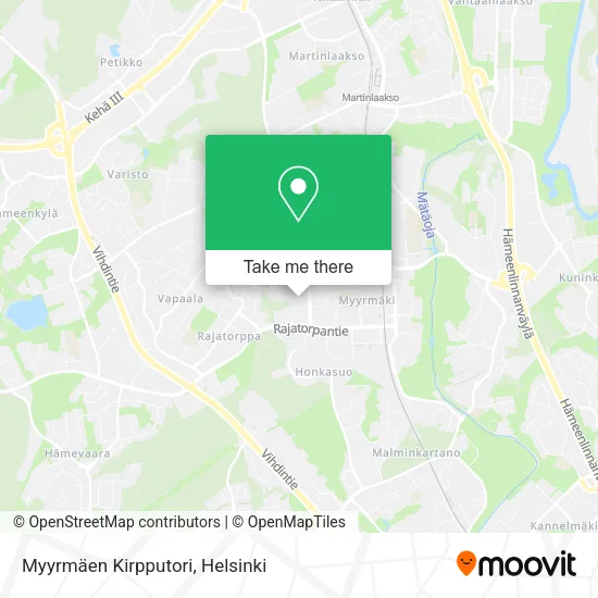 Myyrmäen Kirpputori map