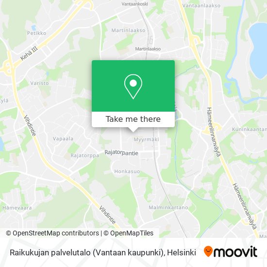 Raikukujan palvelutalo (Vantaan kaupunki) map