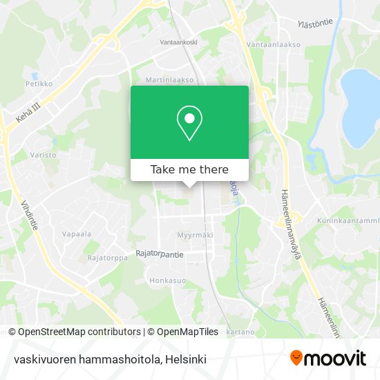 vaskivuoren hammashoitola map