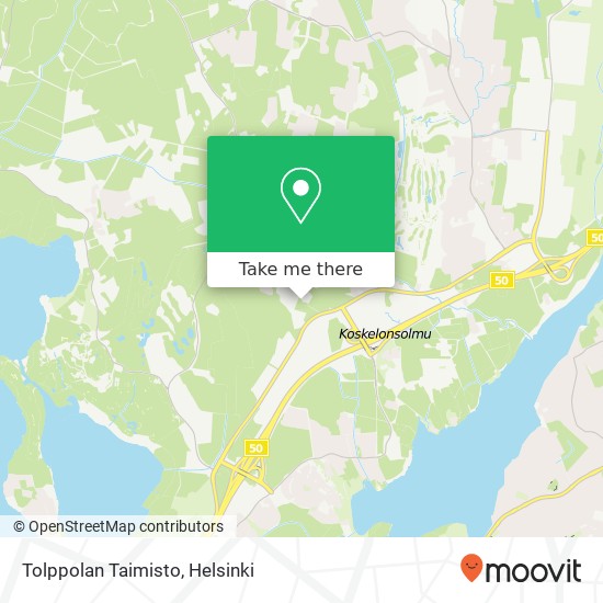 Tolppolan Taimisto map