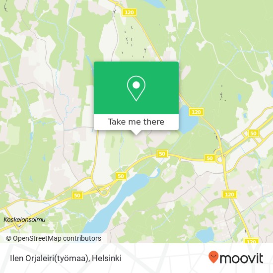 Ilen Orjaleiri(työmaa) map