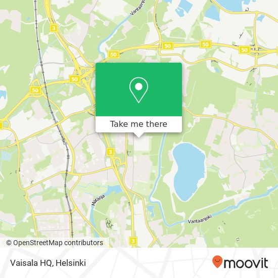 Vaisala HQ map
