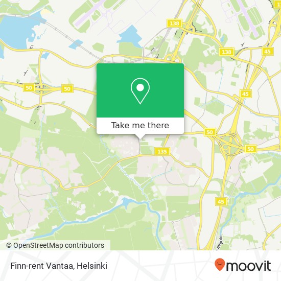 Finn-rent Vantaa map