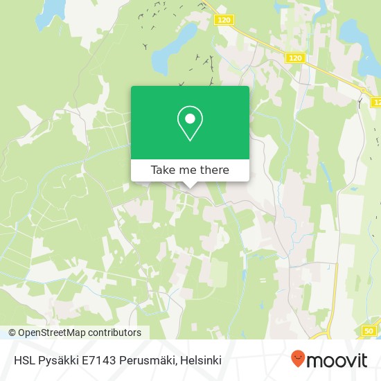 HSL Pysäkki E7143 Perusmäki map