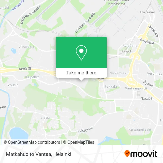 Matkahuolto Vantaa map